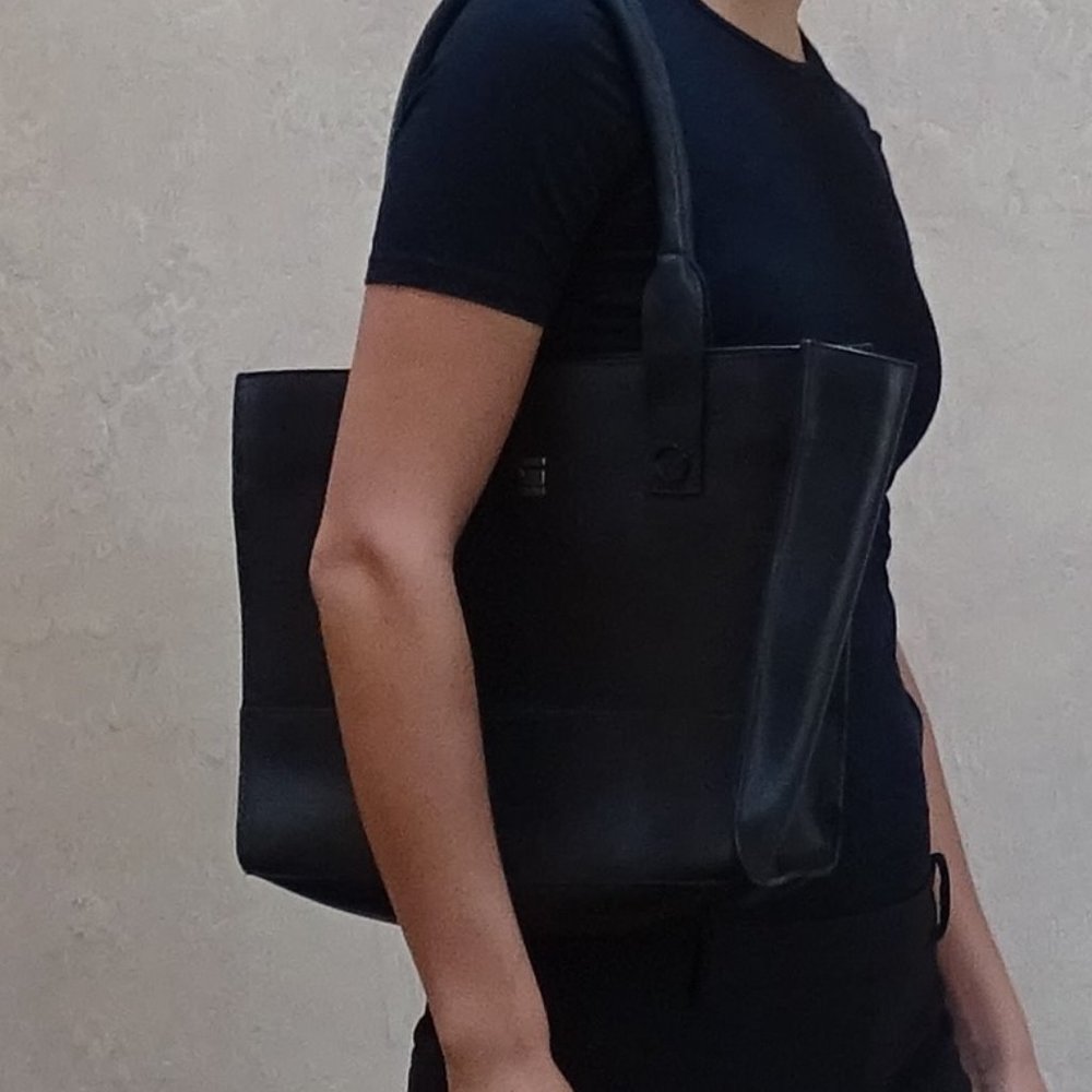 Black Leather Purse